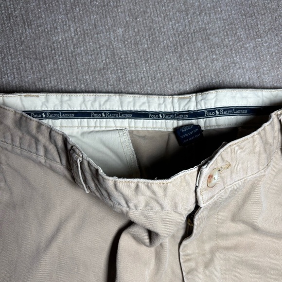 Polo Ralph Lauren Polo Chino Pants Khaki 34x34 100% Cotton - Picture 4 of 16